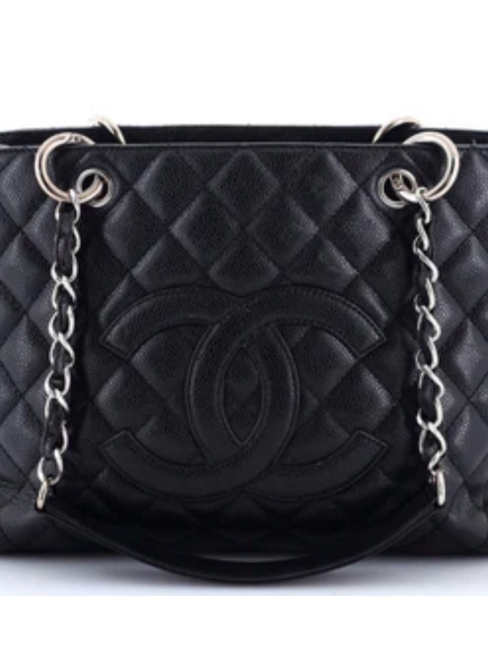CHANEL Caviar Grand Shopping Tote GST Black - Picture 13 of 14
